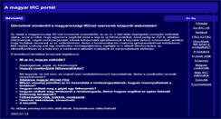 Desktop Screenshot of irc.hu
